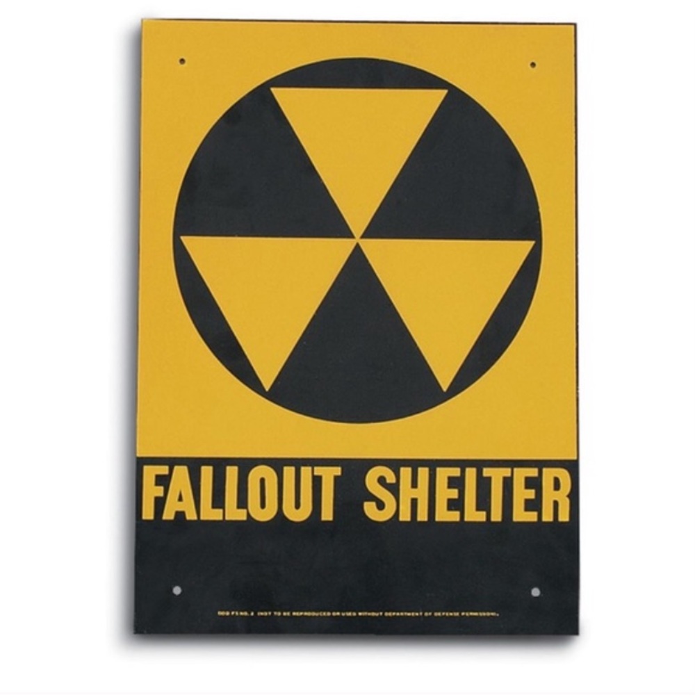 AUTHENTIC Fallout shelter sign